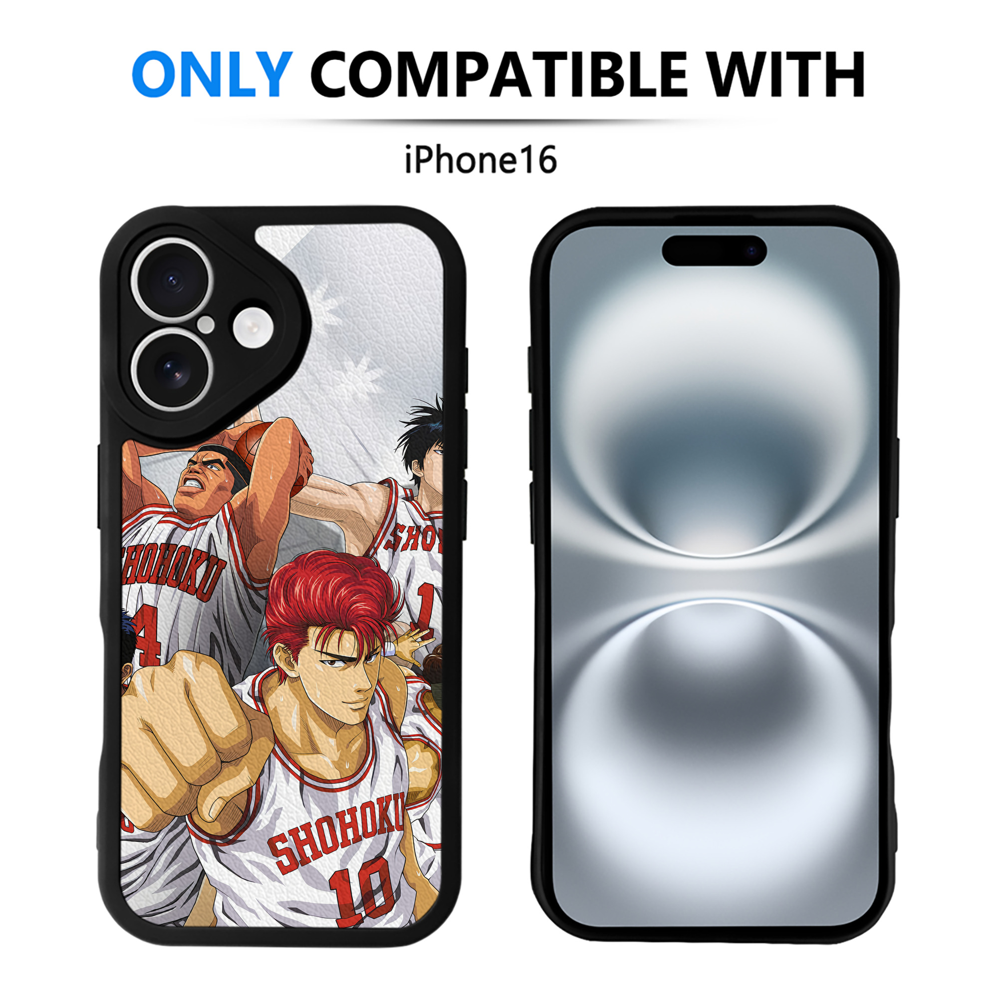 （画像用） SLAM DUNK／スラムダンク 【iPhone 16シリーズ対応】シリコンスマホケース（レザー調） 材質：シリコン
